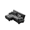 Homy Casa Cloud L-Shaped Sectional Sofa with Chaise Lounge and Plush Cushions, for Living Room or Family Space - 2 of 4