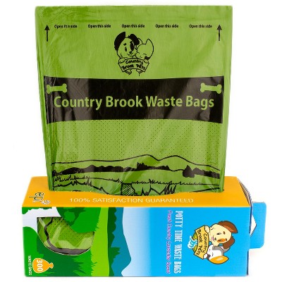 300 Count Country Brook Petz Lavender Scented Potty Time Waste Bags, Single Roll