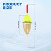 Unique Bargains High Sensitivity Plastics Fishing Float Rigs with Buoyant Balsa Wood Body 4 Pcs - 2 of 4