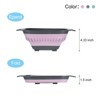 Unique Bargains Pasta Veggies Kitchen Collapsible Food Colander with Extendable Handle 3 Pcs - 3 of 4