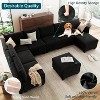 Modular Sectional Sleeper Sofa-9 Seat U-Shaped-With Storage-2 Ottomans for Living Room - 4 of 4