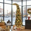 Whisen 7FT Slim Christmas Tree with Bent Top, 777 Tips & Stable Metal Base - Green - 2 of 4
