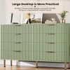 Fluted 8-Drawer Dresser, 54" Wide Modern Chest with Deep Storage, Large Double Dresser, TV Stand, Wooden Organizer for Bedroom, Living Room, Kids - 4 of 4