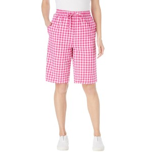 Woman Within Plus Size Seersucker Short - 1 of 4