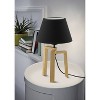 Chietino Table Lamp Wood Finish with Black/White Shade - EGLO: Vintage-Inspired, ETL Listed, Adjustable Head - 4 of 4