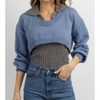 Women's Minelli Contrast Two Piece Top - SUNDAYUP - 4 of 4