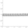 Black Bow Jewelry Men's 5.75mm, 14k White Gold, Flat Beveled Curb Chain Bracelet - 4 of 4