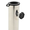 vidaXL 44lb Square Umbrella Base with Handles, Stainless Steel Pipe, 15.7"x15.7x13.4" Black - 4 of 4