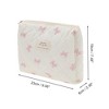 Unique Bargains Bow Handheld Quilting Makeup Bag Set 3 Pcs - 3 of 4