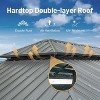 DOMETOUR 12' x 20' Hardtop Aluminum Gazebo with Steel Double Roof, Curtains & Netting, Permanent Pavilion for Patio, Backyard, Deck, Lawn - 2 of 4
