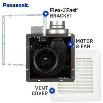 WhisperSense White Ceiling Mount Ventilation Fan with Dual Sensor