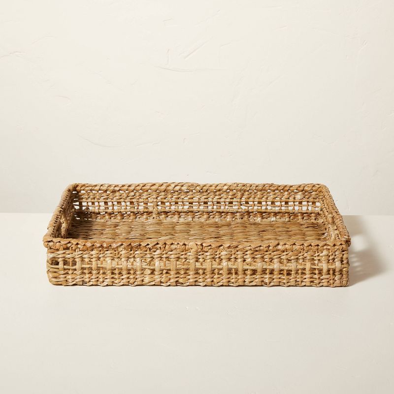 14&#34;x20&#34; Natural Woven Tray with Handles - Hearth &#38; Hand&#8482; with Magnolia, 4 of 12