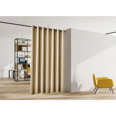 Legacy Decor Blackout Room Divider Panel Privacy Partition Heavyweight Premium Fabric Thermal Insulated Grommet Top