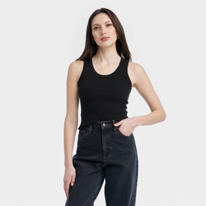 Women's 90s Ribbed Tank Top - Universal Thread™ - 1 of 3