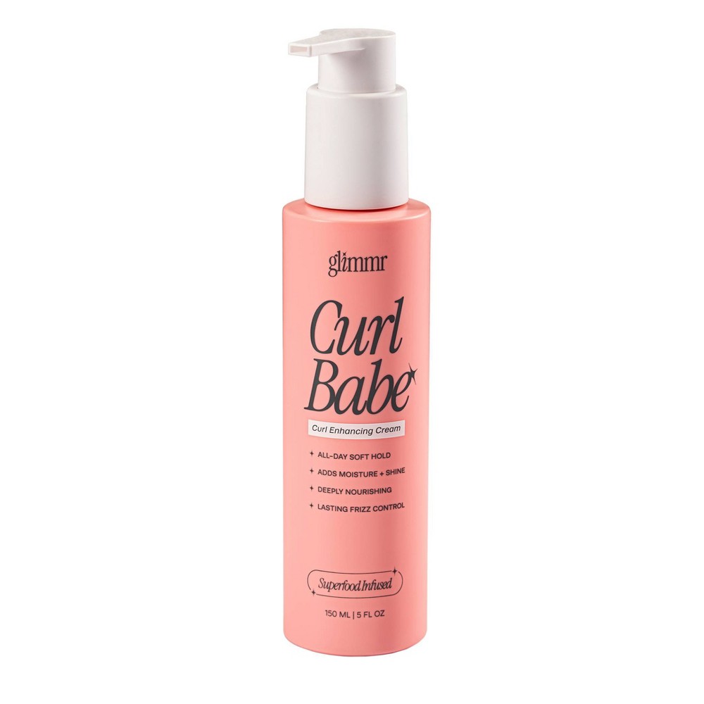 Glimmr Curl Babe Superfood Ceramide Curl Cream - 5 fl oz: Curl-Defining, Anti-Frizz, Lightweight