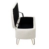 Lycvki Modern Storage Ottoman Bench with Gold Legs for End of Bed - 4 of 4