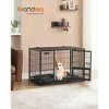 Feandrea Heavy-Duty Dog Crate, Metal Dog Kennel and Cage with Removable Tray, for Small and Medium Dogs - 2 of 4