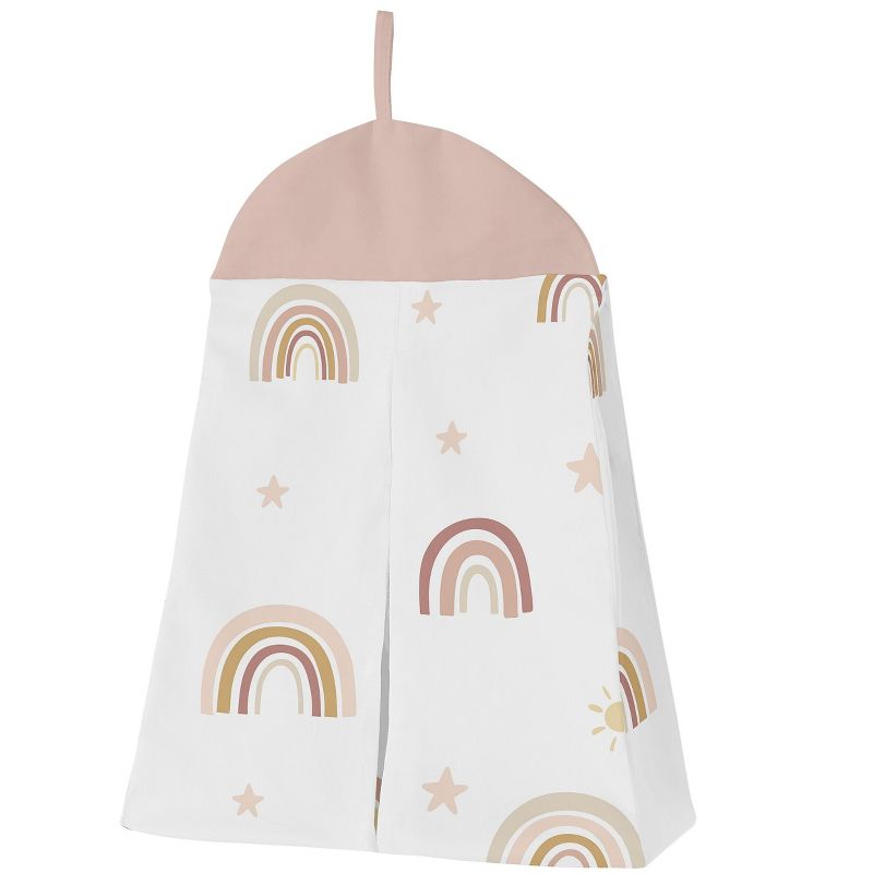 Sweet Jojo Designs Girl Baby Crib Bedding Set - Boho Rainbow Collection 4pc, 6 of 8