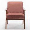Grungis Accent Chair with Extra-Thick Backrest,Lounge Chair,Modern Wingback Chair for Bedroom,Reading Room,Office - 4 of 4