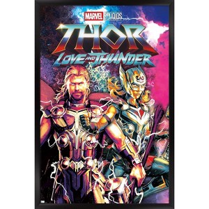 Trends International Marvel Thor: Love and Thunder - Duo Framed Wall Poster Prints - 1 of 4