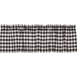 Annie Buffalo Black Check Valance 16x60 VHC Brands - 1 of 4