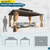 EROMMY 12 Ft. W x 16 Ft. D Metal Patio Gazebo - 2 of 4
