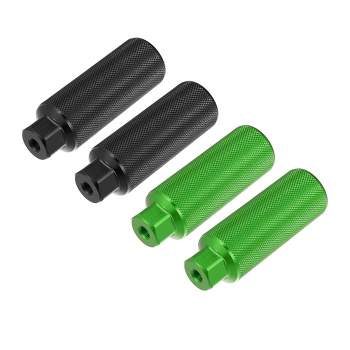 Unique Bargains Universal Aluminum Alloy Axle Rear Foot Pegs Footrests for BMX MTB Bike Bicycle Fit 3/8 Inch 2 Pair