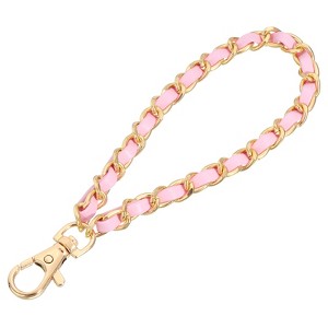Unique Bargains Leather Removable Wallet Keychain Bag Replacement Wristlet Straps - 1 of 4