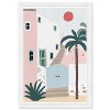 15" x 21" Pastel Mediterranean Boho City Framed Wall Art Print Pink - Wynwood Studio - 3 of 4