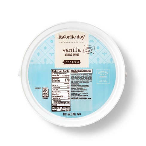 Vanilla Ice Cream - 1 Gallon - Favorite Day™ - image 1 of 3