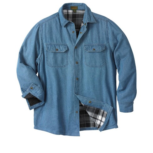 Men's Twill Tapestry Shirt Jacket, Men's Tops