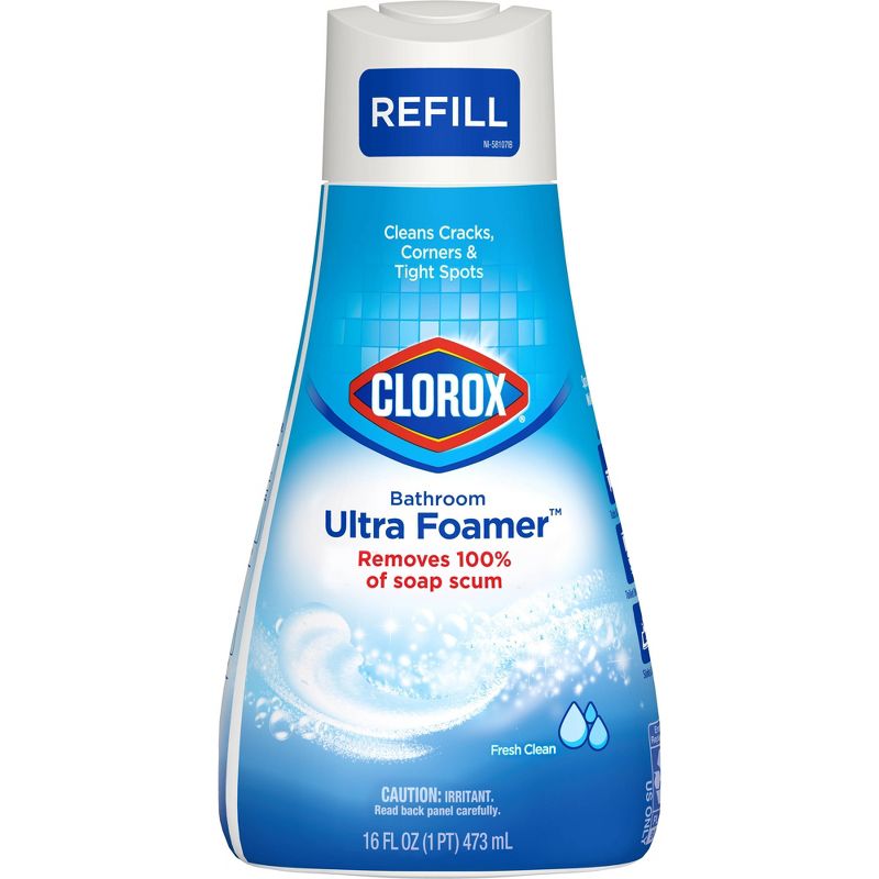 Clorox Rain Clean Bathroom Foamer Refill - 16oz, 1 of 7