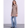 INSPIRE CHIC Women's Winter Classic Single Breasted Outwear Overcoat with Pockets - 3 of 4