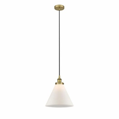 Cone - 1 Light Mini Pendant In Industrial Style-14.75 Inches Tall and 12 Inches Wide
