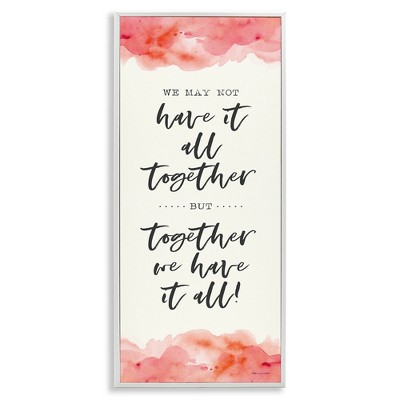 Stupell Industries Romantic Phrase with Blush Watercolor, 10" x 24"