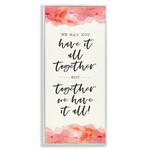 Stupell Industries Romantic Phrase with Blush Watercolor, 10" x 24" - 1 of 4