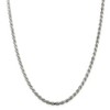 Black Bow Jewelry 4.25mm Sterling Silver Diamond Cut Solid Rope Chain Necklace - 3 of 4