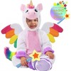 Joyfy Kids Halloween Unicorn Costume Outfits, Unicorn Costume with Wings and Star Wand for Boys Girls Role Play Dress up Party - 2 of 4
