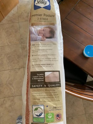 Sealy premier posture 2025 2 stage crib mattress