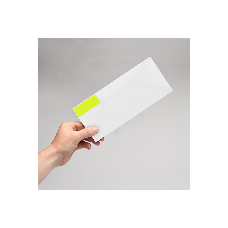 JAM Paper Laser/Inkjet Mailing Address Label 1" x 2 5/8" Neon Yellow 354328008, 5 of 6