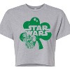 Women's - Star Wars - St. Patricks Day Clover Cropped Graphic T-Shirt - 2 of 4