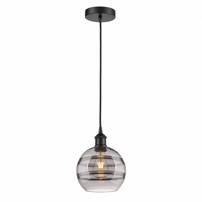 Rochester - 1 Light Cord Hung Mini Pendant In Industrial Style-9.88 Inches Tall and 8 Inches Wide