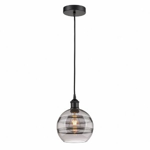 Rochester - 1 Light Cord Hung Mini Pendant In Industrial Style-9.88 Inches Tall and 8 Inches Wide - 1 of 1