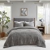 ChicFurnit Bedding Set Faux Fur Comforter Set with Checkerboard Pattern for Cozy Bedroom, 407.99, 22.24"*20.9"*10.63" - 2 of 4
