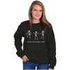 Christmas Skeletons Holiday Spirit Sweatshirt for Men or Women Brisco Brands - 3 of 4