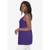 Jessica London Women's Plus Size Stretch Cotton Shirred Tank - 3 of 3