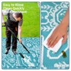 9x18 Large Outdoor Rug for Patio Rugs Waterproof, Reversible Plastic Straw Rug Medallion Pattern, Vintage Camping Rug, Foldable Lightweight Carpet - 4 of 4