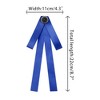 INSPIRE CHIC Women's Ribbon Bowknot Pre-Tied Pin Brooch Ties with Black Rhinestone - 2 of 4