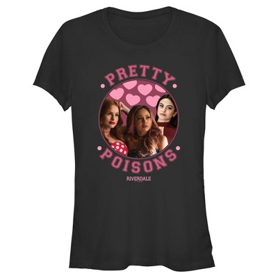 Junior's Women Riverdale Pretty Poisons T-shirt - Black - 2x Large