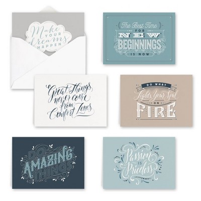 24ct Great Things Greeting Cards: Canopy Street Multicolor Notecards for Encouragement & All Occasions, Abstract Design